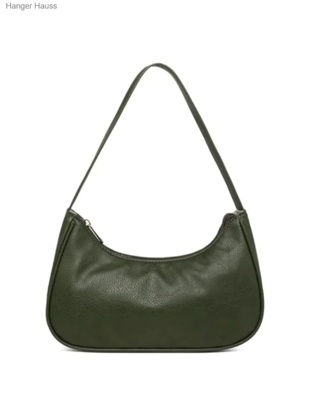 Vegan Leather Hobo Sling Tote Handbag Retro Clutch Purse with Zipper Closure